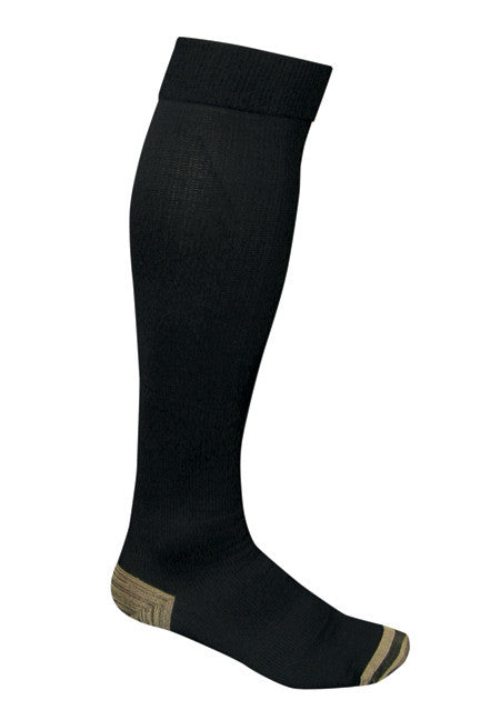 Boost Compression Sock in Individual-Recreational Style, Black, Professional, 20-30 mmHg Compression